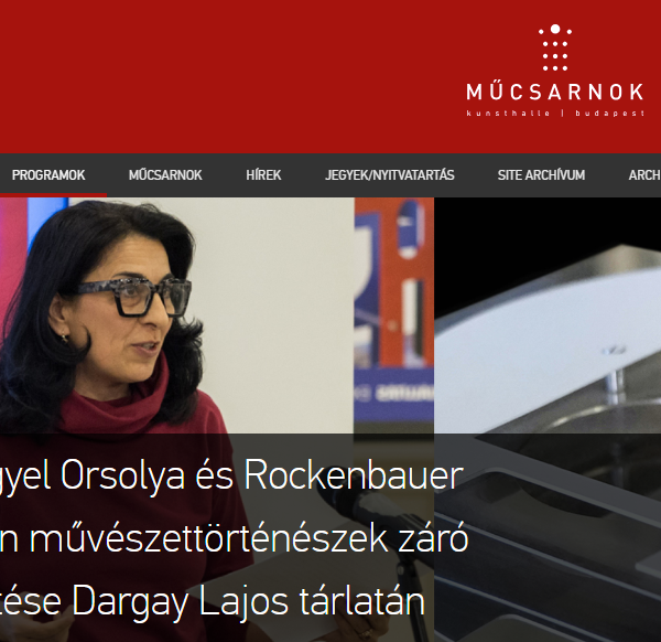 Hangyel Orsolya és Rockenbauer Zoltán művészettörténészek záró vezetése